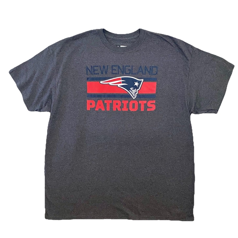 NWT NEW ENGLAND PATRIOTS Official NFL T-Shirts, Sz 2XL, Gray Cotton Blend, New